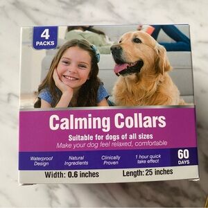 4 Pack Calming Collars for Dogs